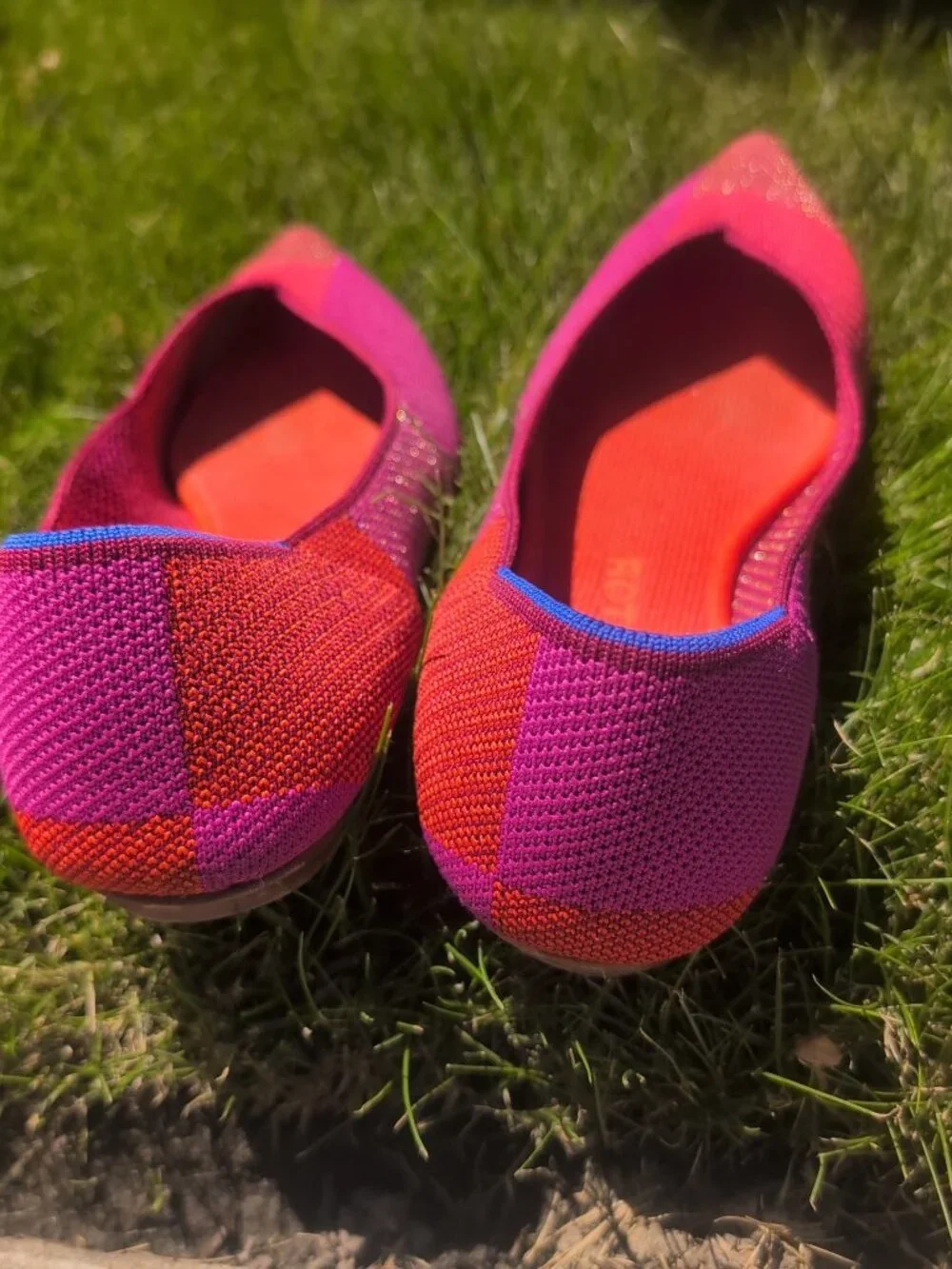 Rothy's Retired The Point Metallic Pomegranate Ballet Flat Size 7.5